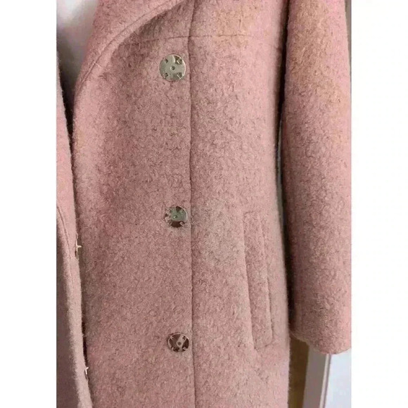 Kenneth Cole Women's Asymmetrical Bouclé Wool Blend Coat Size P. Small - Picture 11 of 14